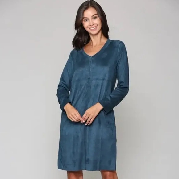 joh Dresses & Skirts - Faux Suede Dress Faux Suede Dress